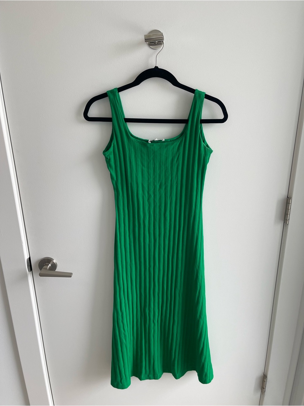 Zara Green Ribbed Tank Dress
